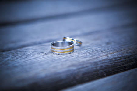 two wedding rings