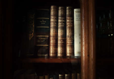 historic books in a old libraryのeditorial素材