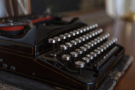 Detail Old typewriter in antique photography vintage simulatedの写真素材