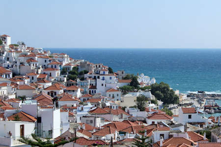 Seaside town panorama