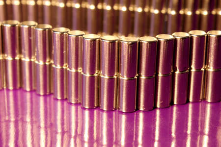 Metal cylinders background