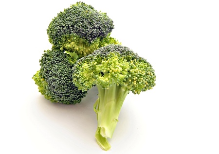 Bunch of broccoli Isolated on white backgroundの写真素材