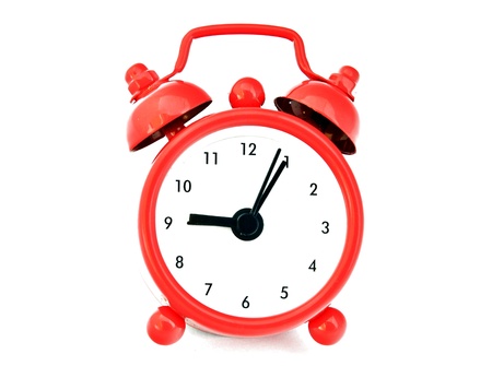 Clock isolated on white background