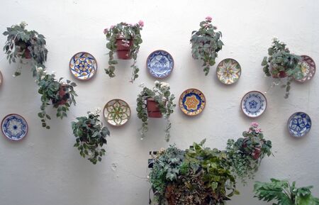 Several ceramic plates placed next to each other decorated with various detailsのeditorial素材
