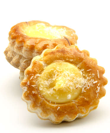 Assorted cakes and pastry creamの写真素材