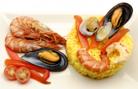 Seafood Paellaの写真素材