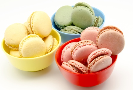 Traditional Parisian macaronsの写真素材