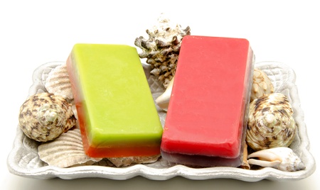 Scented glycerin soapsの写真素材
