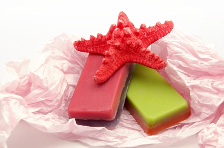 Scented glycerin soapsの写真素材