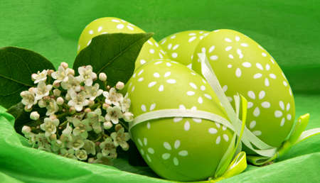 Decorated Easter Eggsの写真素材