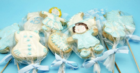 Cookies decorated babyの写真素材