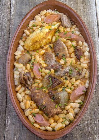 Cassoulet stew typical of southern Franceの写真素材