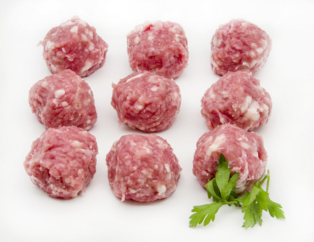 Raw meat meatloafの写真素材