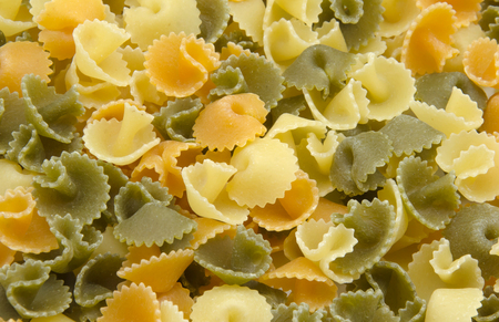 Colored pasta bakeの写真素材