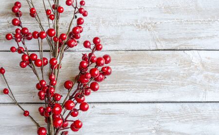 Boughs of holly for Christmas decorationの写真素材