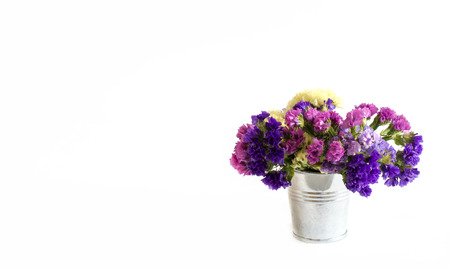 Decorative bouquet of wild fresh flowersの写真素材