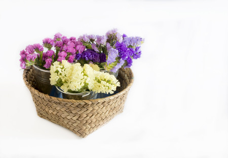Decorative bouquet of wild fresh flowersの写真素材