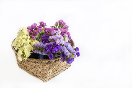Decorative bouquet of wild fresh flowersの写真素材