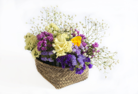 Decorative bouquet of wild fresh flowersの写真素材