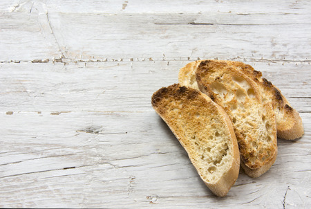 Several slices of toastの写真素材