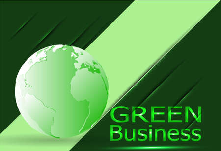 Green Business Background Vectorのイラスト素材