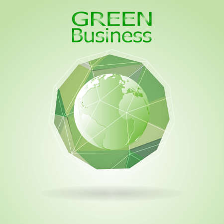 green business background vector. it can be applied for kinds of media presentation.のイラスト素材