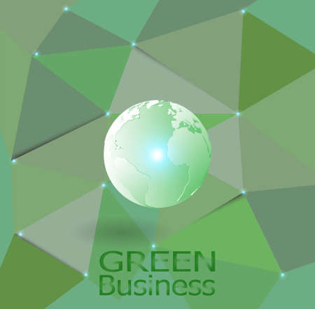 green business background vector. it can be applied for kinds of media presentation.のイラスト素材