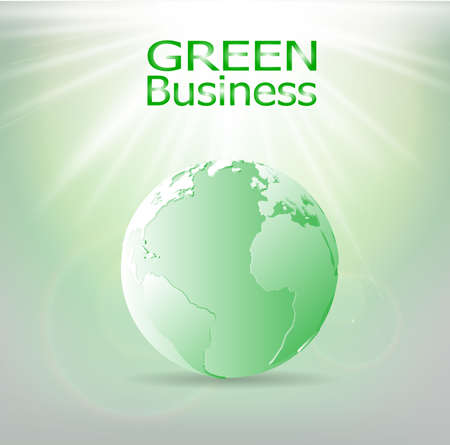 Green Business Background Vectorのイラスト素材