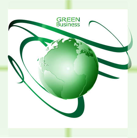 Green business concept backgroundのイラスト素材