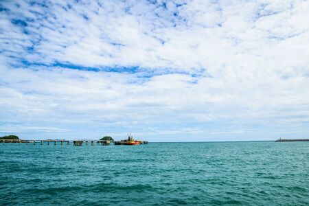 Jetty at Chonburiの写真素材