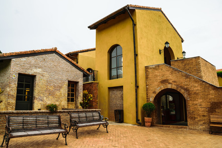 Italian architecture at Khao Yaiの写真素材