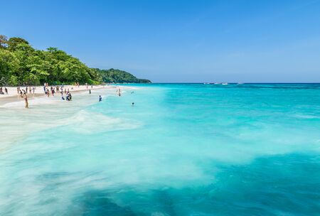 Tachai Island at Andaman Sea in Thailandの写真素材