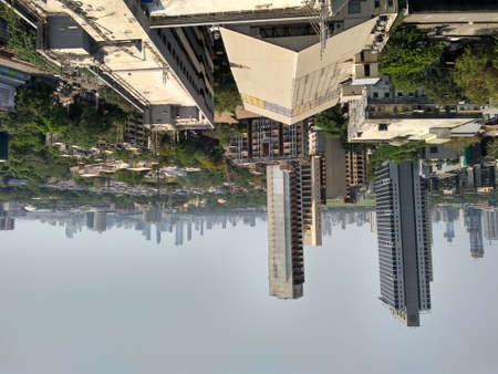 Indian, Mumbai metro city- April 15, 2022 Mumbai city Image of architecture designの写真素材