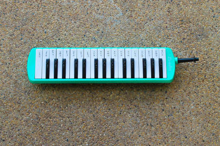 melodeon on groundの写真素材