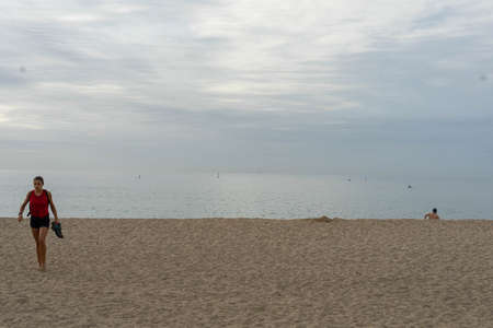 BARCELONA; SPAIN - MAY 25th 2020: First day of the phase 1 of the coronavirus disease (COVID-19) in...
