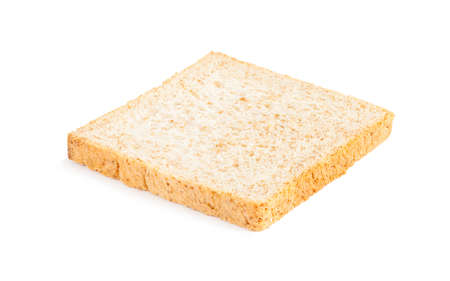Bread, whole wheat single isolated on white background