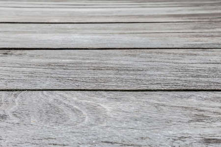 selective focus of vintage wood floor texture backgroundの写真素材