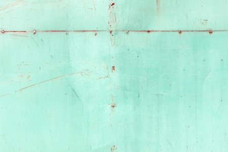Vintage blue rusty metal sheet texture, blank space metal background
