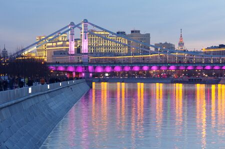 Moscow, Crimean Bridgeの写真素材