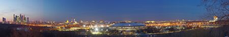 Panorama of Moscow from Vorob mountainsの写真素材