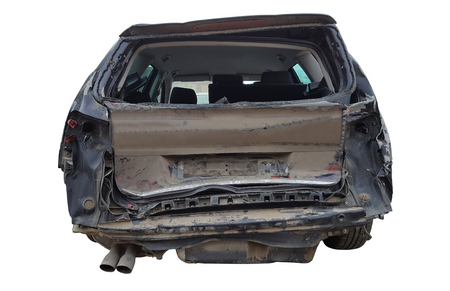Rear damage carの写真素材