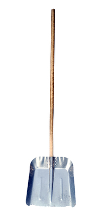 Shovel isolated on whiteの写真素材