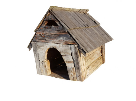 Old dog houseの写真素材
