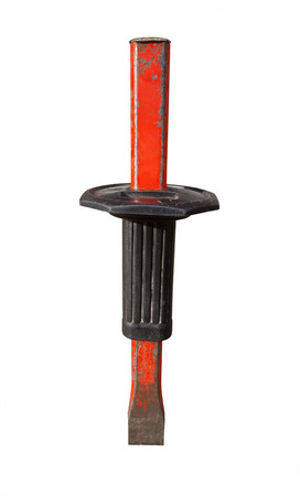 Chisel for concrete isolated on a white backgroundの写真素材