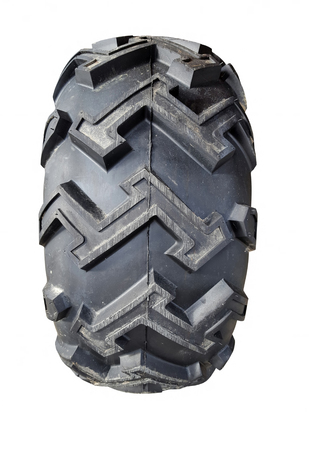 Tire atv isolated on whiteの写真素材