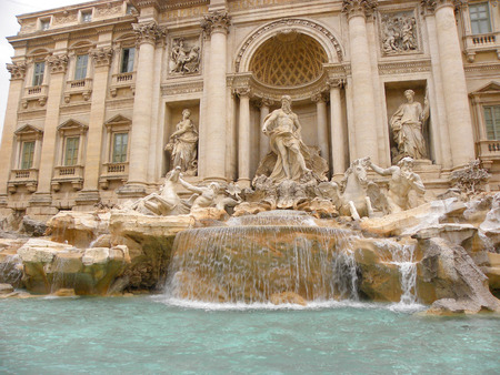 Trevi Fountain in Rome, Italyの写真素材