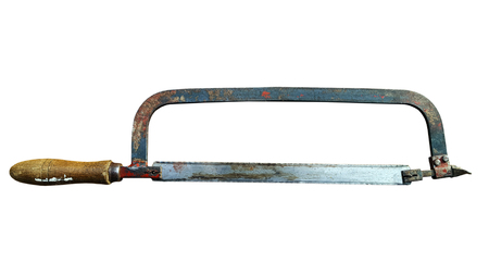 Old saw for cutting metalの写真素材