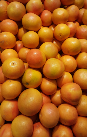 Lot of grapefruitの写真素材