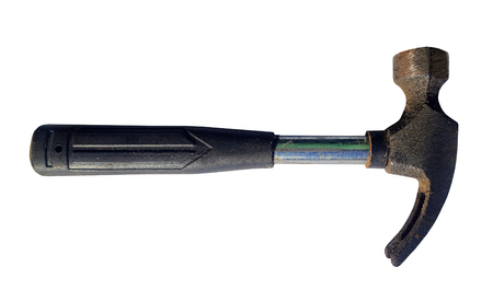 Hammer isolated on whiteの写真素材