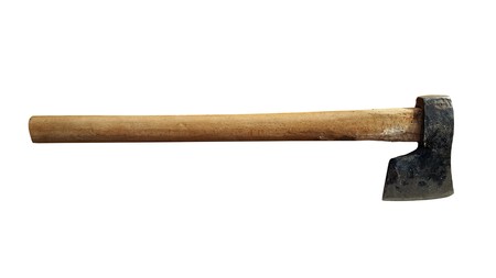 Ax isolated on whiteの写真素材